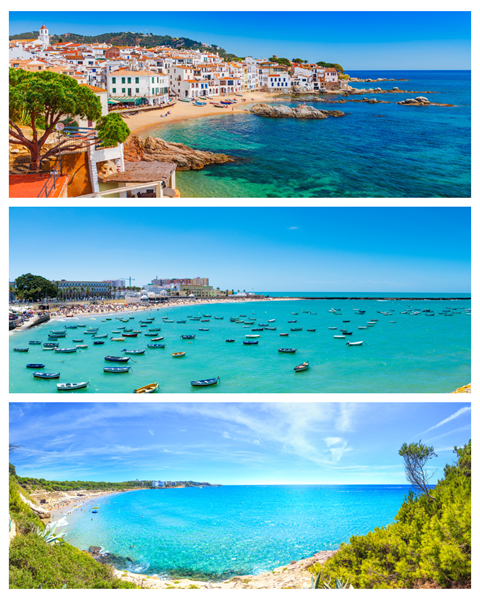 Foto de la Costa Brava, la Costa de la Luz y la Costa Dorada