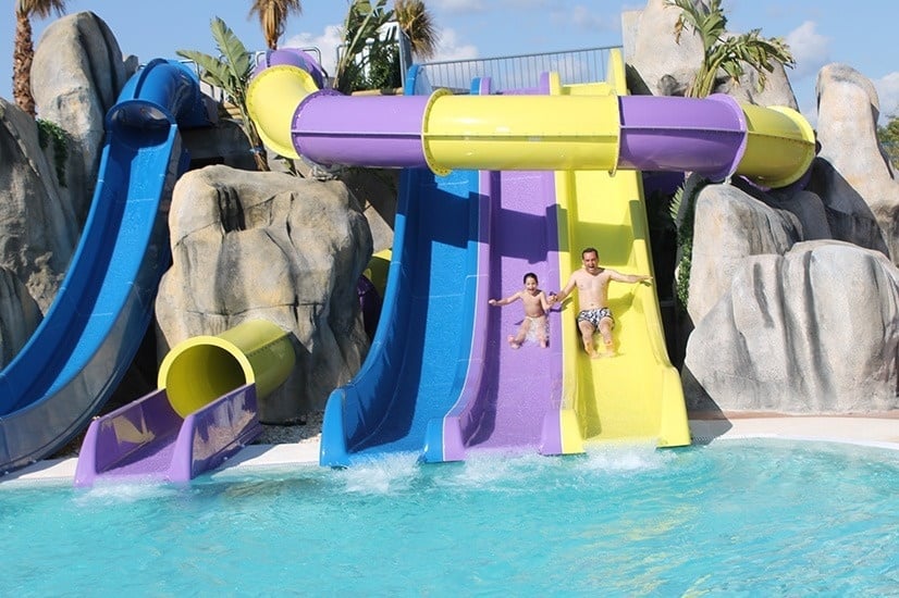 Los toboganes del Ohtels Mazagón en Mazagón 