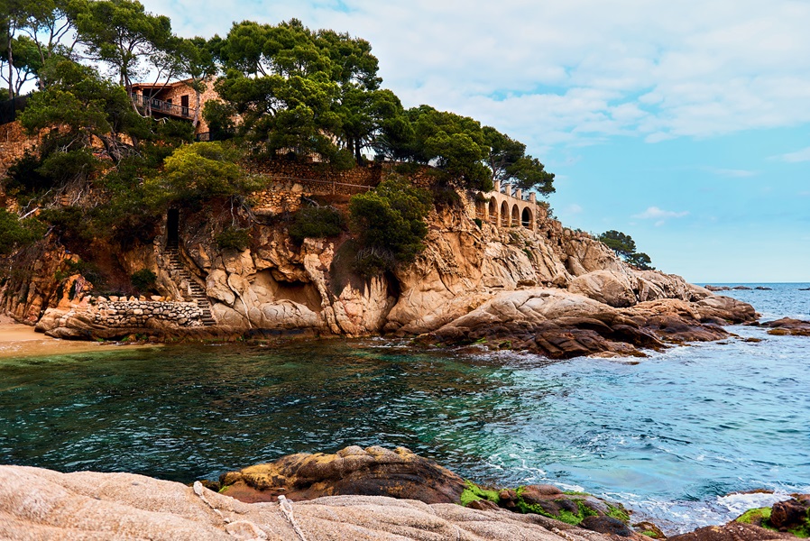 Una de las maravillosas calas de la Platja d'Aro