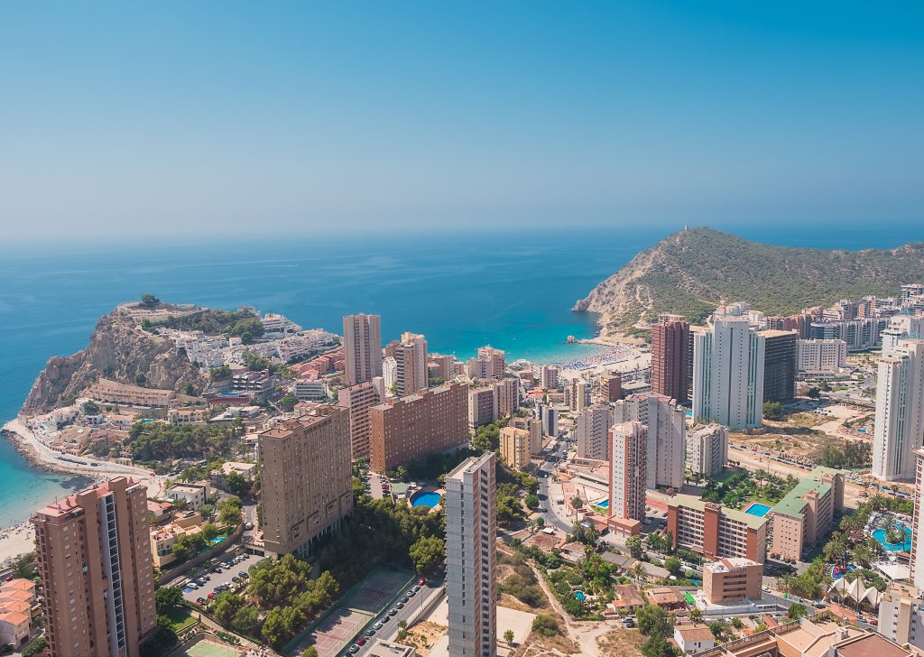 Vista aérea de Benidorm 